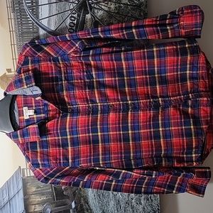 Girls Flannel Button Down Top
